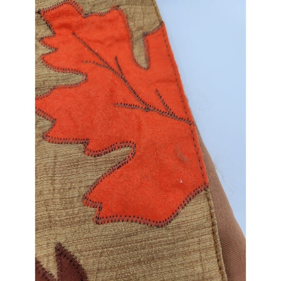 Autumn Theme Table Runner 72" & Faux Gourds Pinecones Thanksgiving Decor - Picture 6 of 13